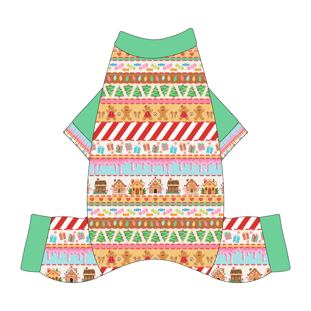 Stitched In Snow - Gingerbread Lane - Mon Ami Jammies