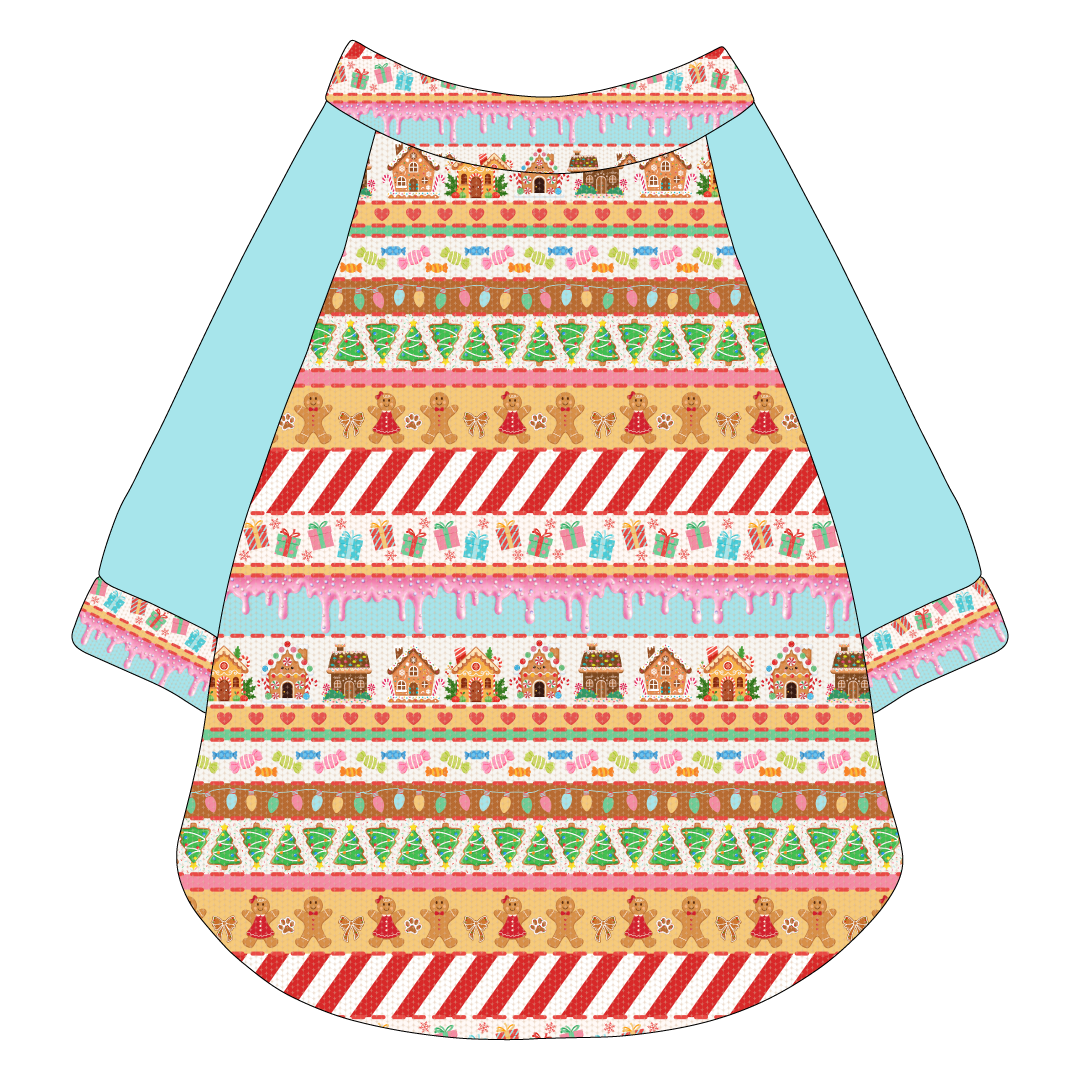 Stitched In Snow - Gingerbread Lane - The Raglan Jersey