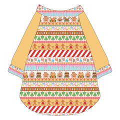 Stitched In Snow - Gingerbread Lane - The Raglan Jersey