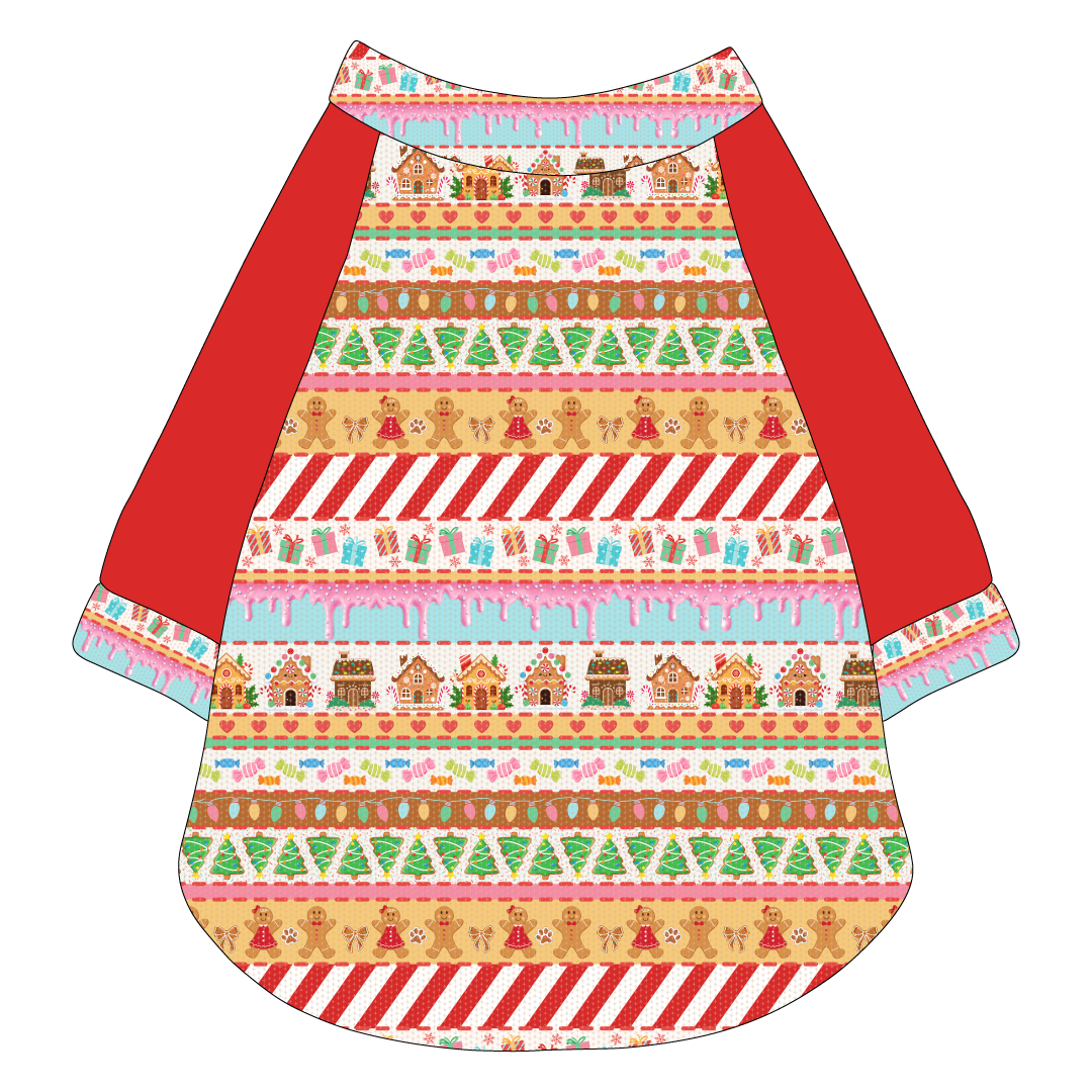 Stitched In Snow - Gingerbread Lane - The Raglan Jersey