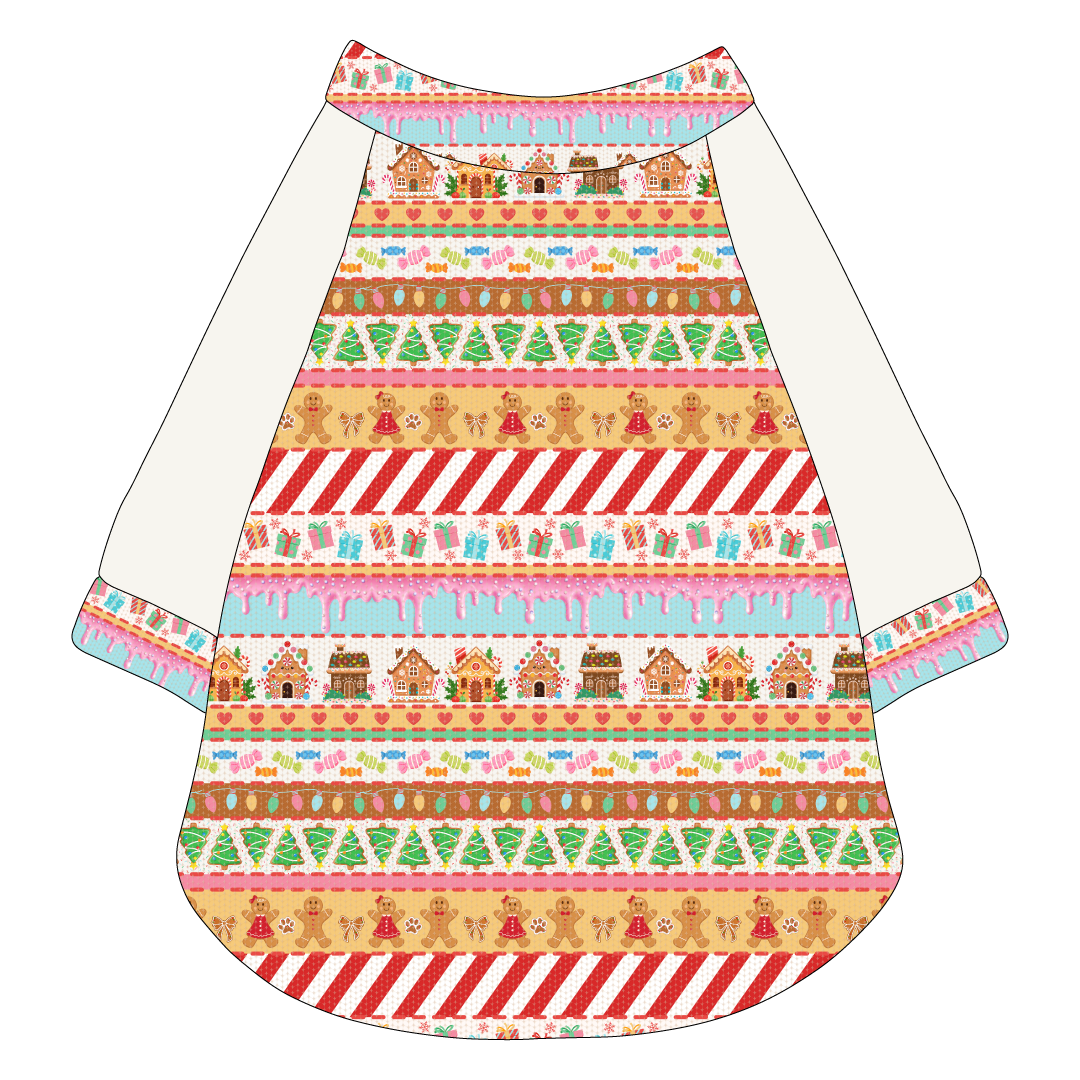 Stitched In Snow - Gingerbread Lane - The Raglan Jersey