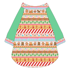 Stitched In Snow - Gingerbread Lane - The Raglan Jersey
