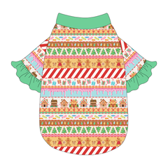 Stitched In Snow - Gingerbread Lane - The Shimmy Edge Tee