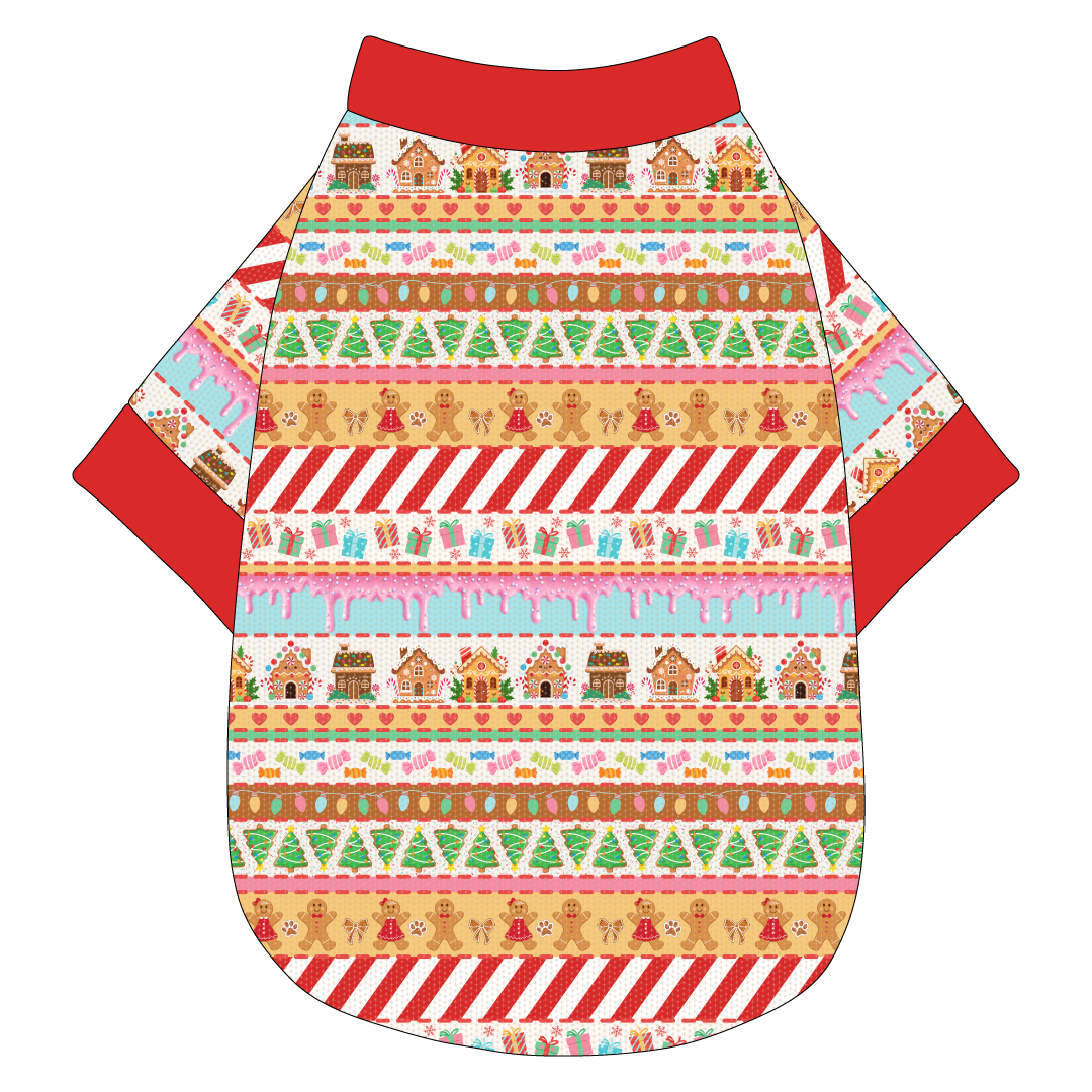 Stitched In Snow - Gingerbread Lane - The Basic Tee