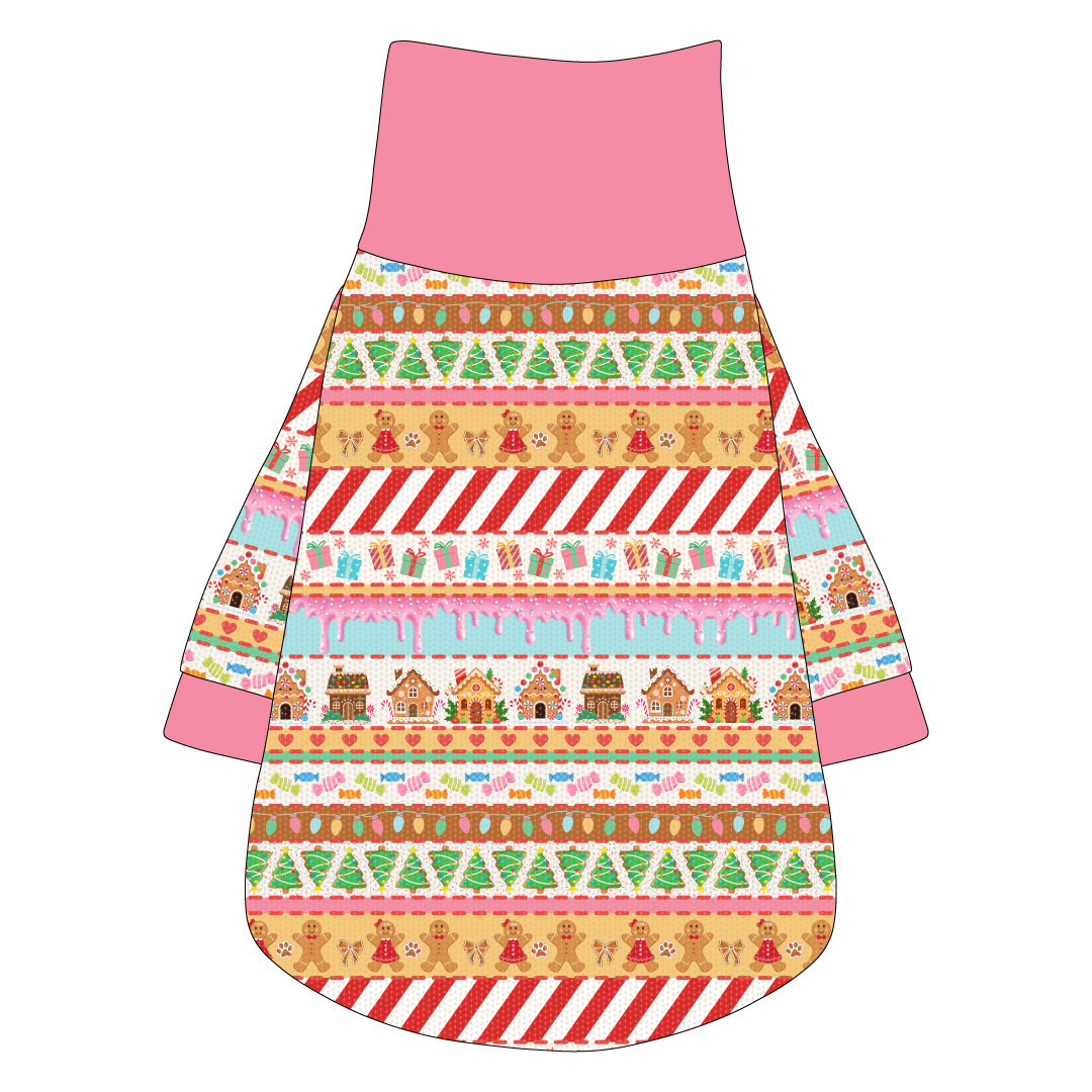 Stitched In Snow - Gingerbread Lane - The Turtleneck Tee