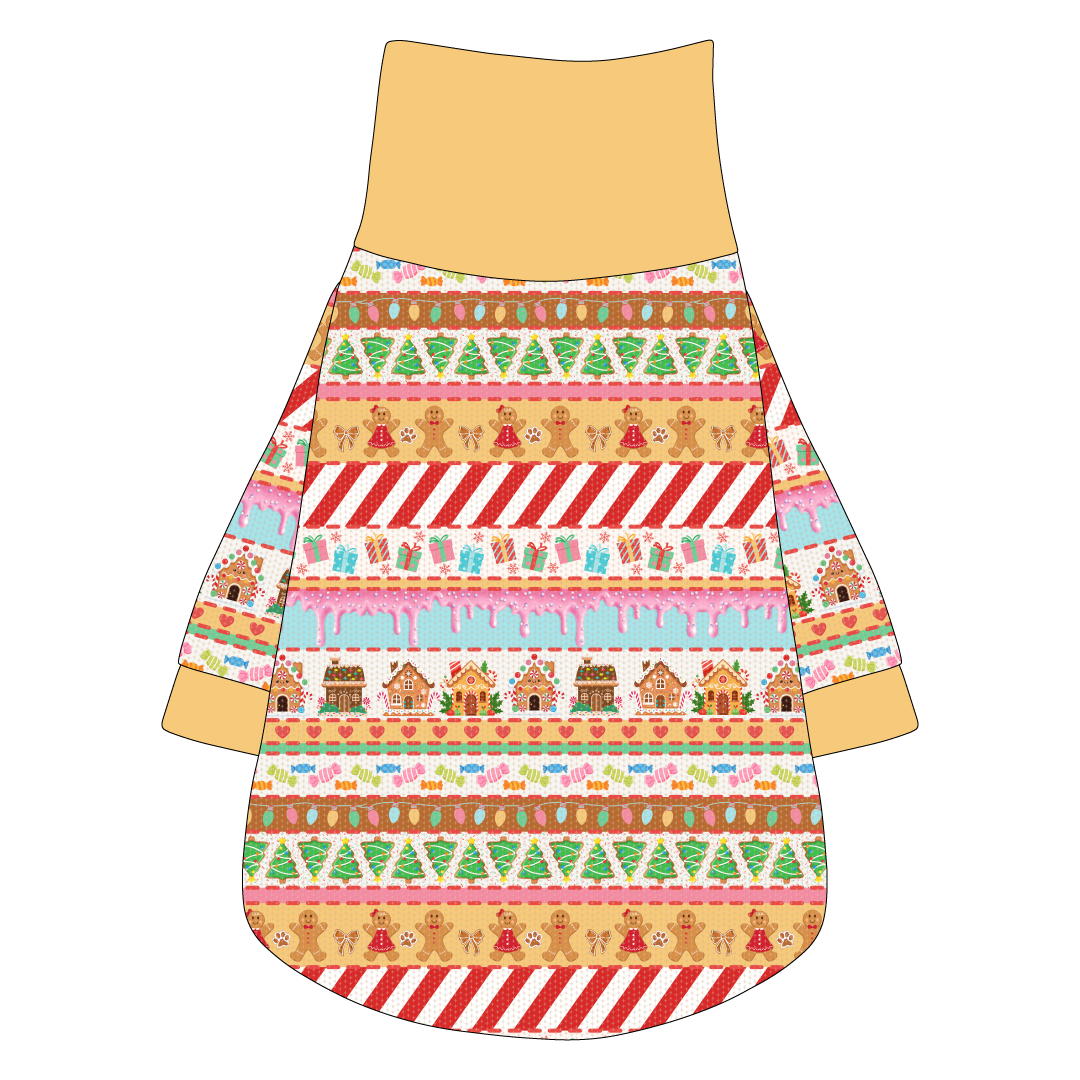 Stitched In Snow - Gingerbread Lane - The Turtleneck Tee