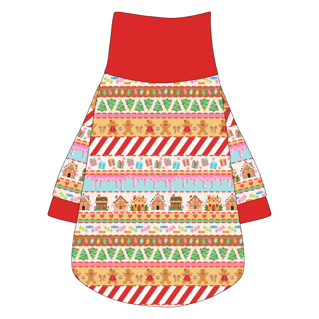 Stitched In Snow - Gingerbread Lane - The Turtleneck Tee