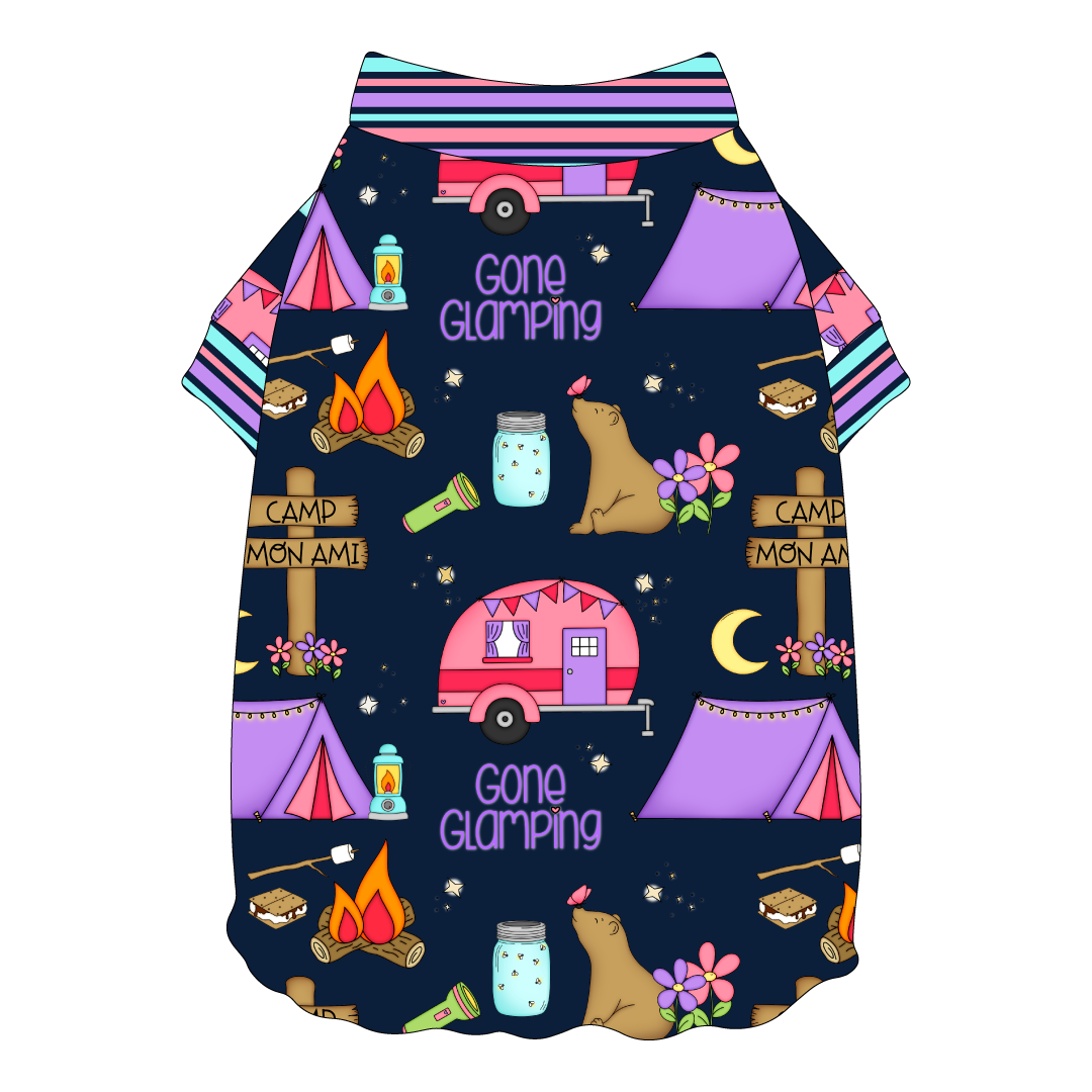 Gone Glamping - Flutter Waist Tee
