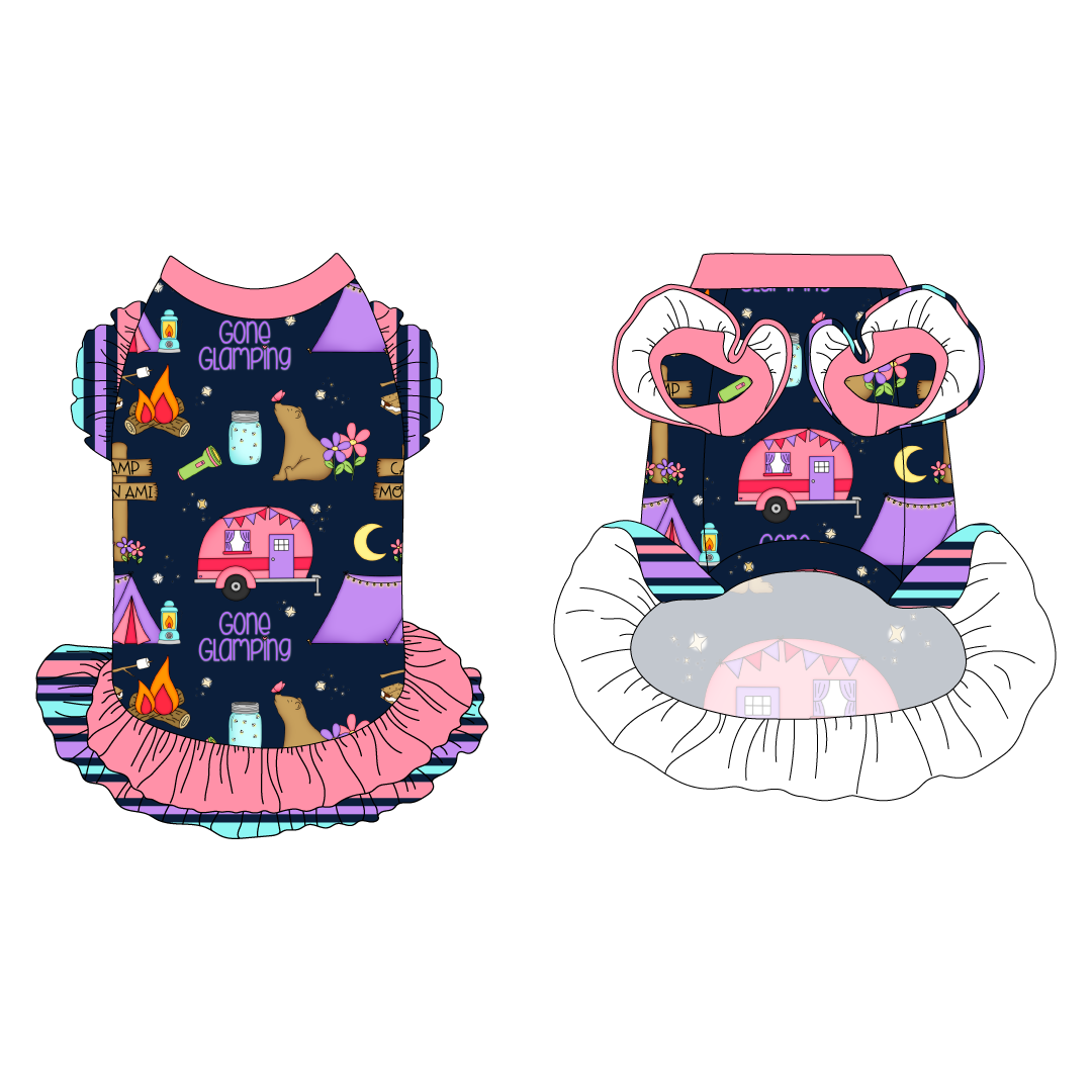 Gone Glamping - La Petite Shimmy Dress With Double Skirt
