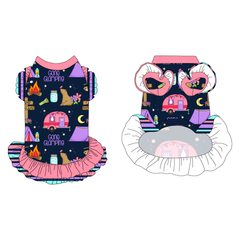 Gone Glamping - La Petite Shimmy Dress With Double Skirt