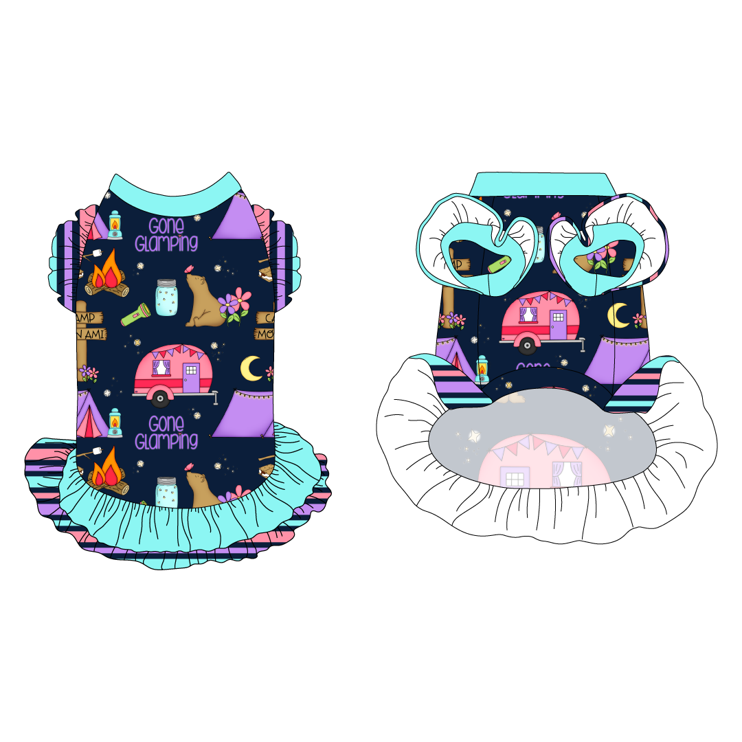 Gone Glamping - La Petite Shimmy Dress With Double Skirt