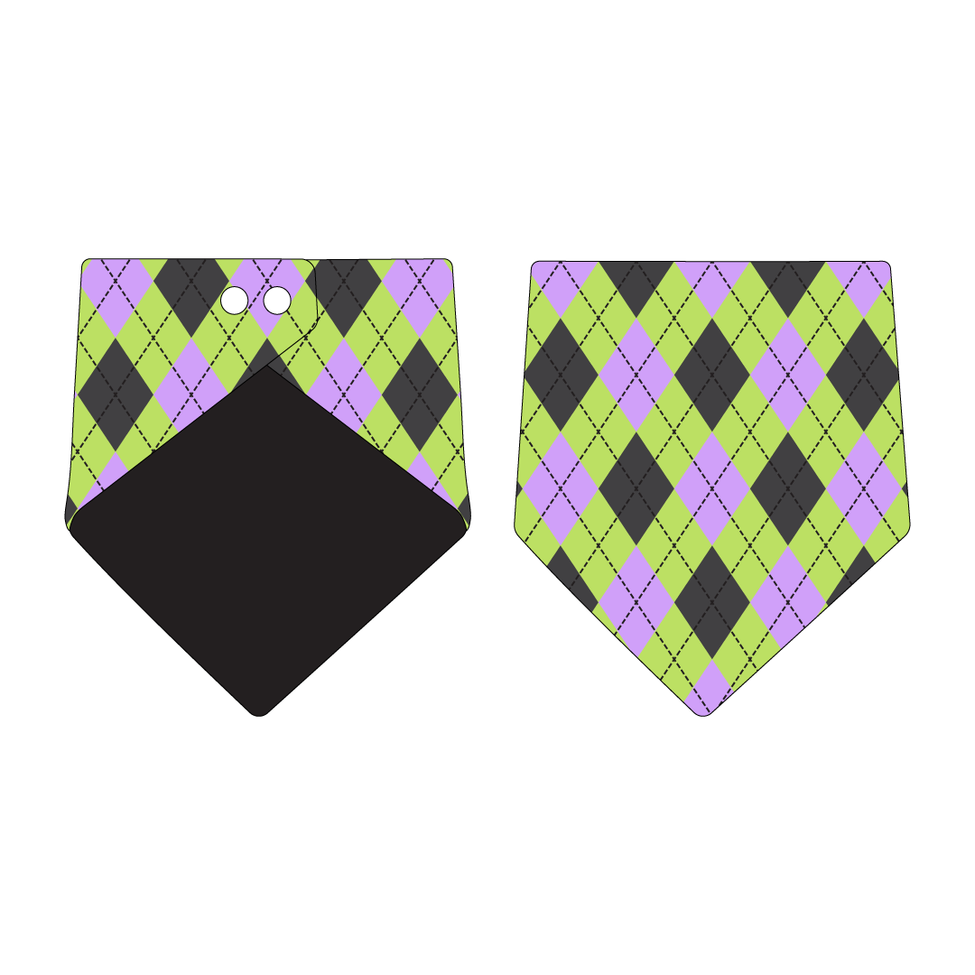 Plaid To The Bone - Halloween Argyle - The Bandana