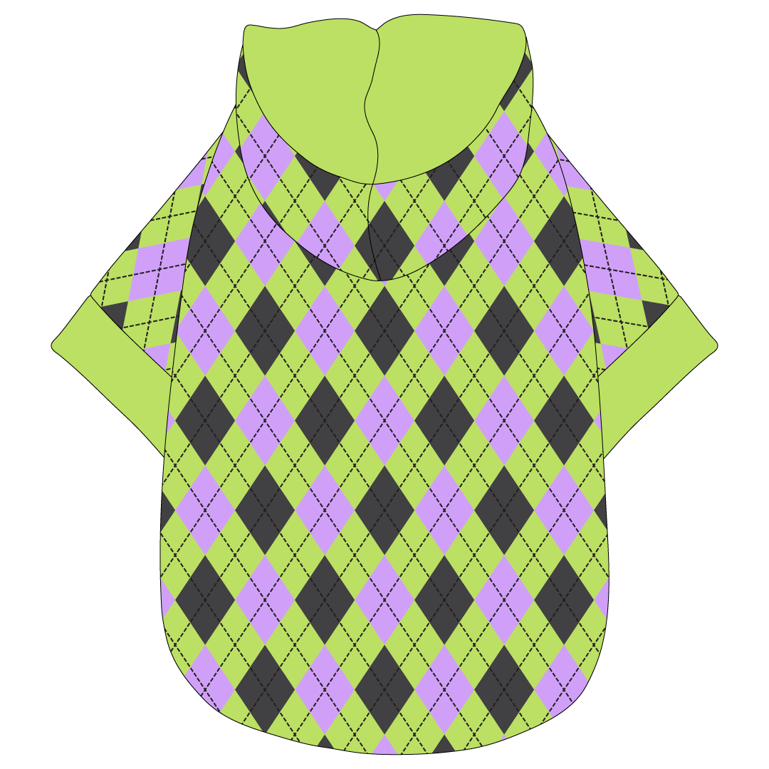 Plaid To The Bone - Halloween Argyle - The Hoodie