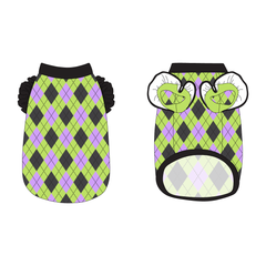 Plaid To The Bone - Halloween Argyle - La Petite Shimmy Tank