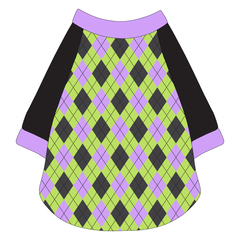 Plaid To The Bone - Halloween Argyle - The Raglan Jersey