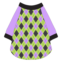 Plaid To The Bone - Halloween Argyle - The Raglan Jersey