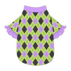 Plaid To The Bone - Halloween Argyle - The Shimmy Edge Tee