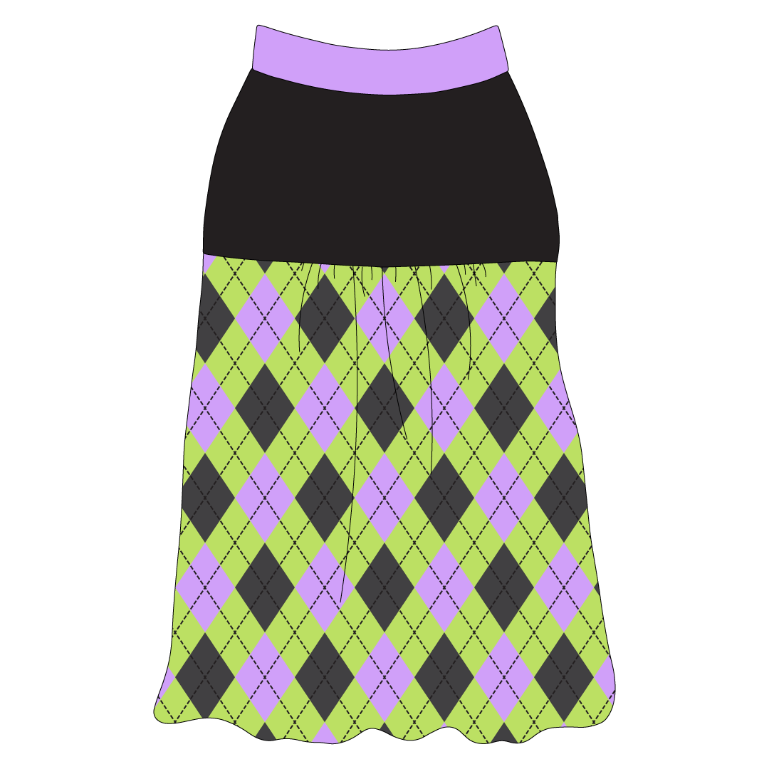 Plaid To The Bone - Halloween Argyle - The Sophia Tank