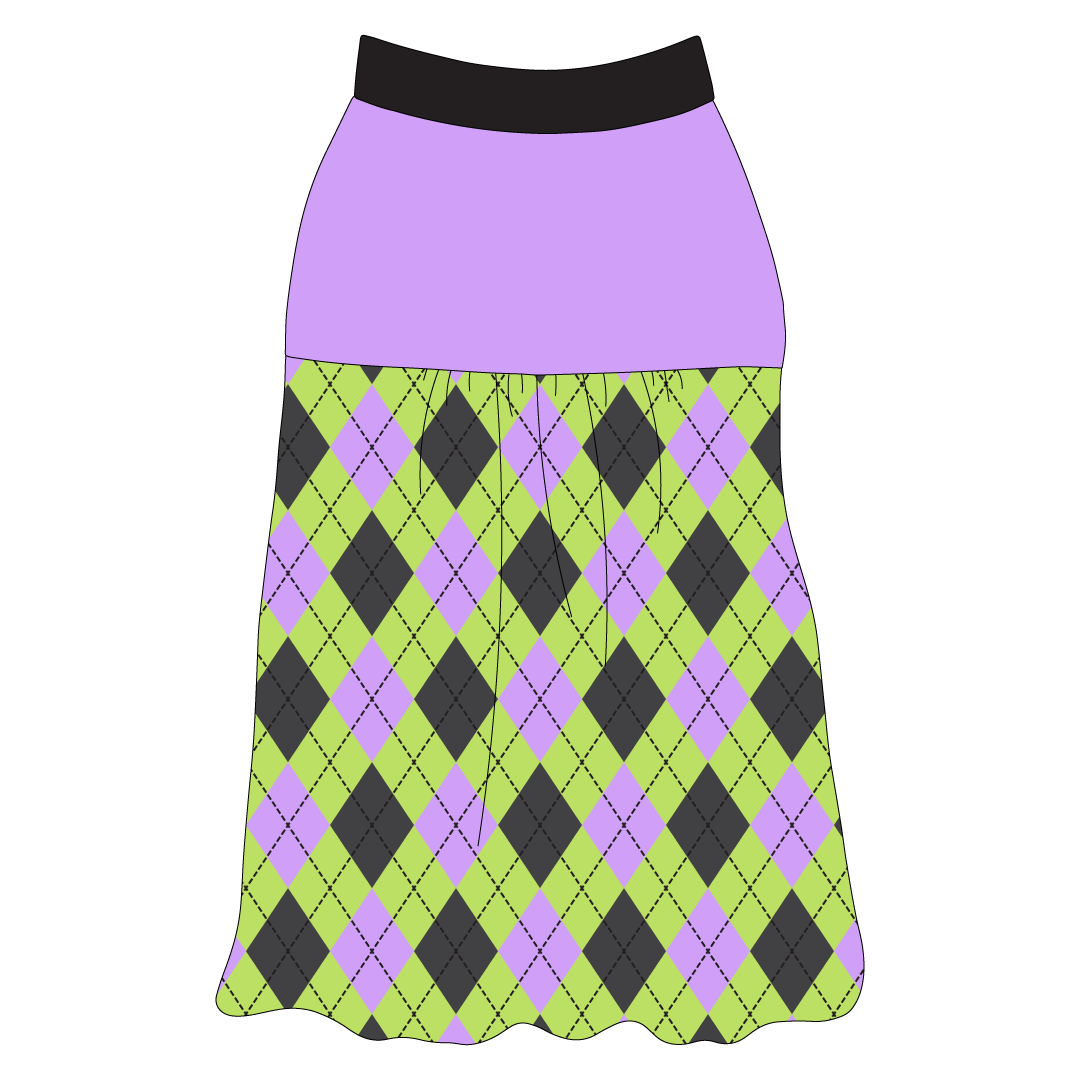 Plaid To The Bone - Halloween Argyle - The Sophia Tank