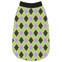 Plaid To The Bone - Halloween Argyle - The Basic Tank