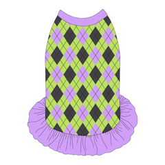 Plaid To The Bone - Halloween Argyle - The Tank With Skirt