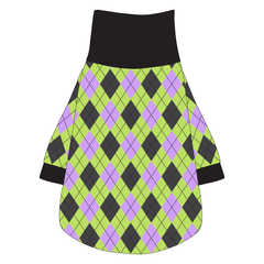 Plaid To The Bone - Halloween Argyle - The Turtleneck Tee