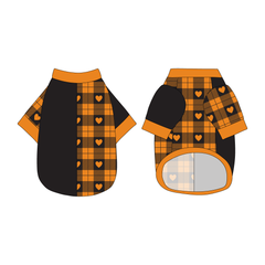 Plaid To The Bone - Halloween Heart Plaid - The 2N1 Tee