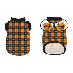 Plaid To The Bone - Halloween Heart Plaid - La Petite Shimmy Tank