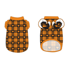 Plaid To The Bone - Halloween Heart Plaid - La Petite Shimmy Tank