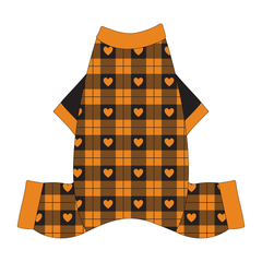 Plaid To The Bone - Halloween Heart Plaid - Mon Ami Jammies