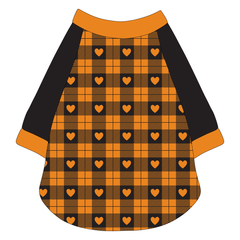 Plaid To The Bone - Halloween Heart Plaid - The Raglan Jersey