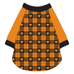 Plaid To The Bone - Halloween Heart Plaid - The Raglan Jersey