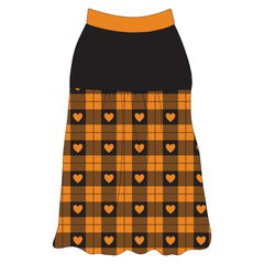 Plaid To The Bone - Halloween Heart Plaid - The Sophia Tank