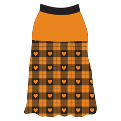 Plaid To The Bone - Halloween Heart Plaid - The Sophia Tank