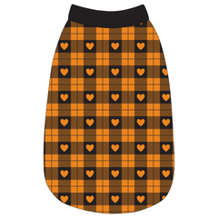 Plaid To The Bone - Halloween Heart Plaid - The Basic Tank