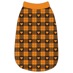 Plaid To The Bone - Halloween Heart Plaid - The Basic Tank