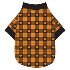 Plaid To The Bone - Halloween Heart Plaid - The Basic Tee