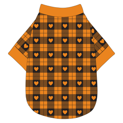 Plaid To The Bone - Halloween Heart Plaid - The Basic Tee