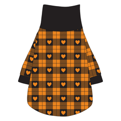 Plaid To The Bone - Halloween Heart Plaid - The Turtleneck Tee