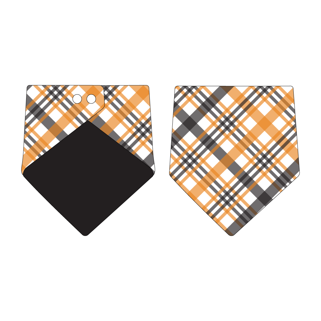 Plaid To The Bone - Halloween Plaid - The Bandana