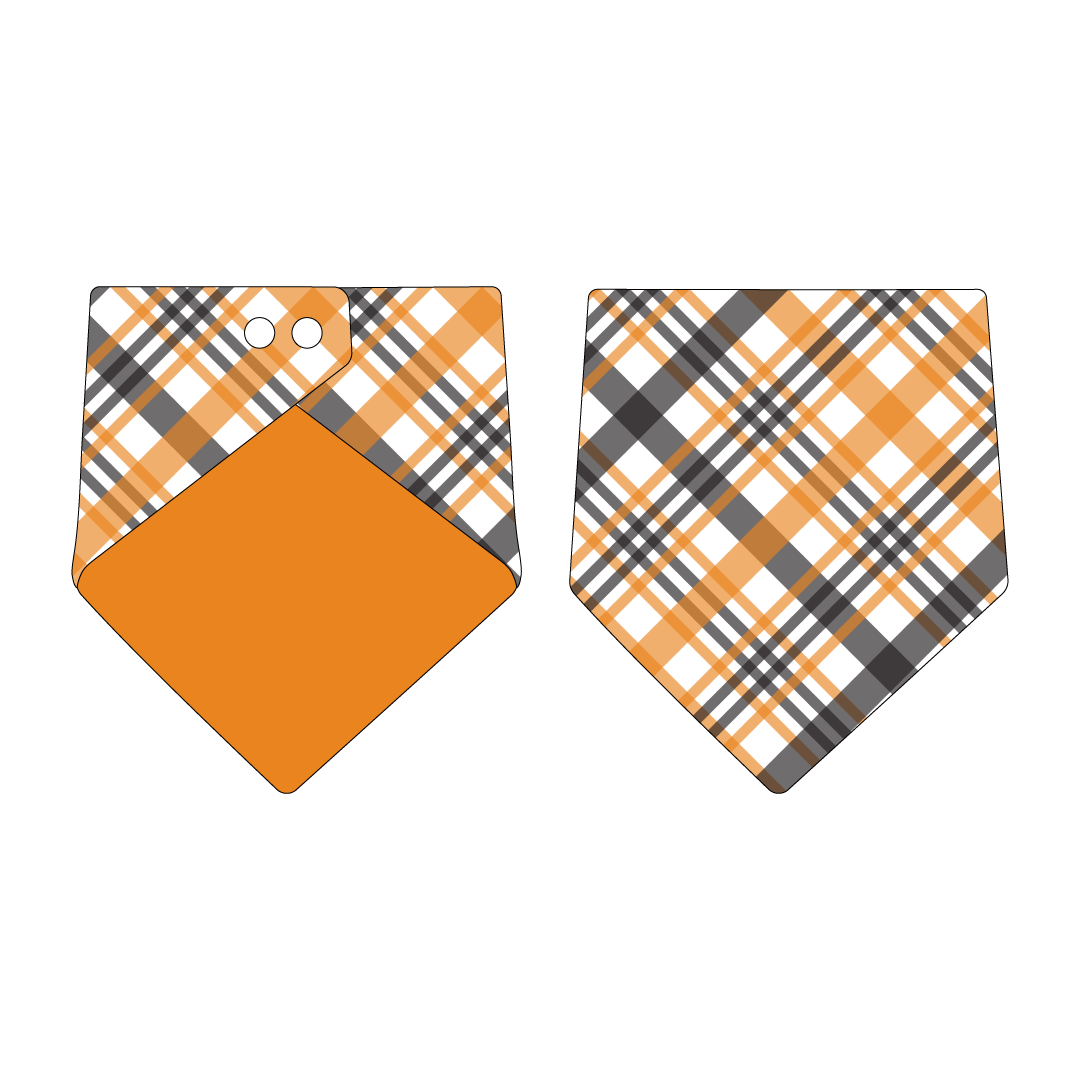 Plaid To The Bone - Halloween Plaid - The Bandana