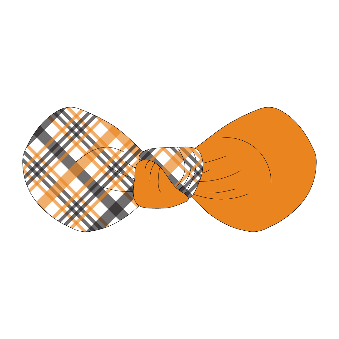 Plaid To The Bone - Halloween Plaid - The Knot Bow