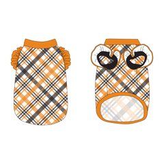 Plaid To The Bone - Halloween Plaid - La Petite Shimmy Tank