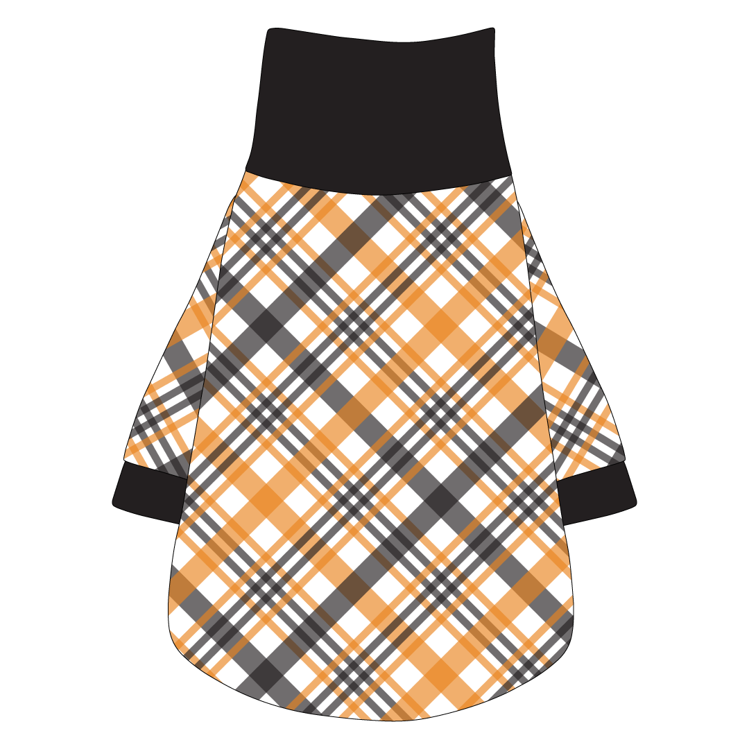 Plaid To The Bone - Halloween Plaid - The Turtleneck Tee