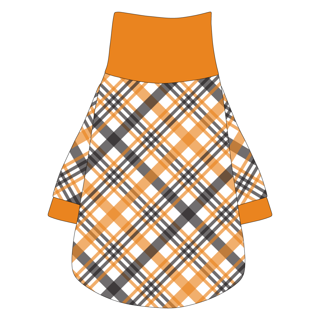 Plaid To The Bone - Halloween Plaid - The Turtleneck Tee