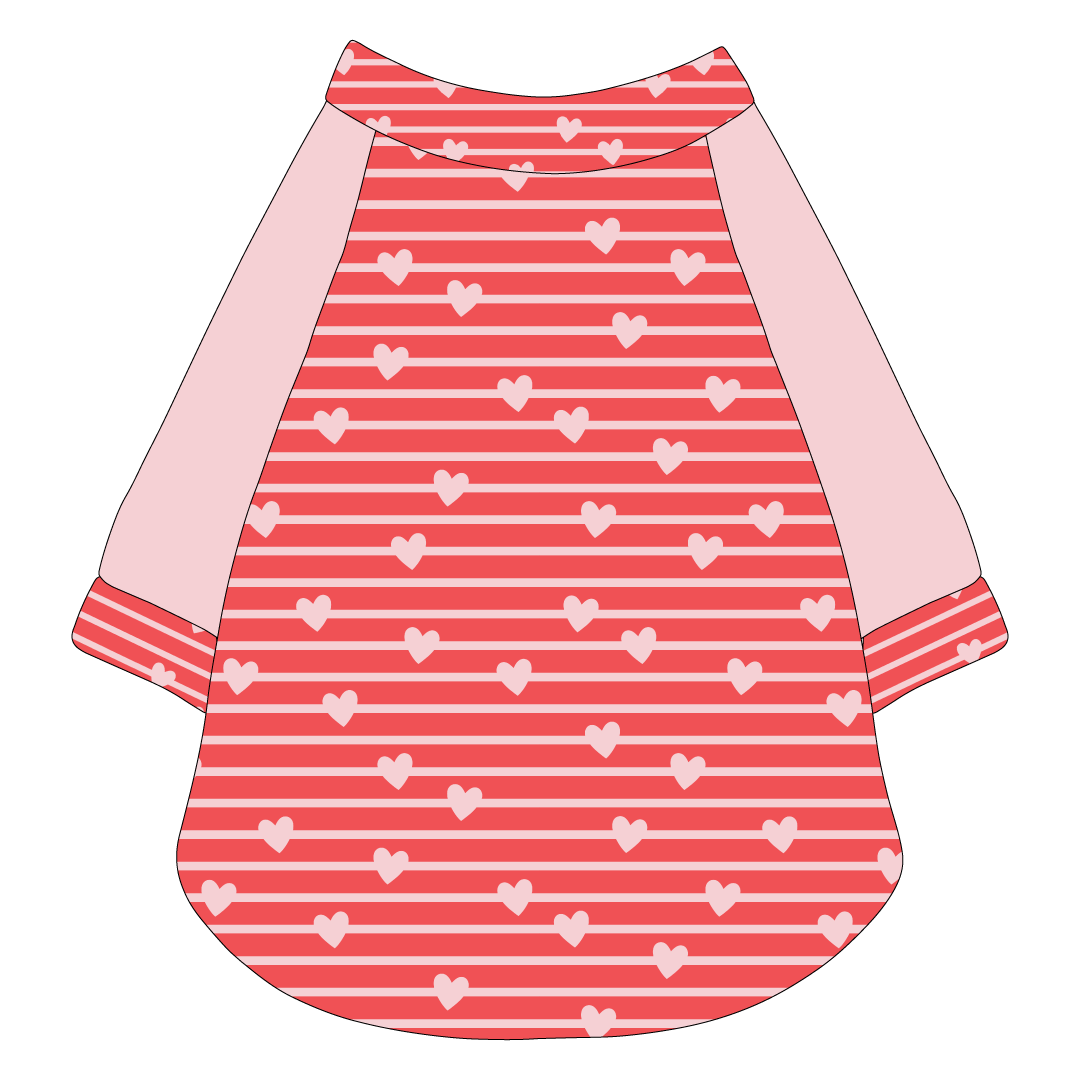 Stuck On You - Heart Strings - The Raglan Jersey