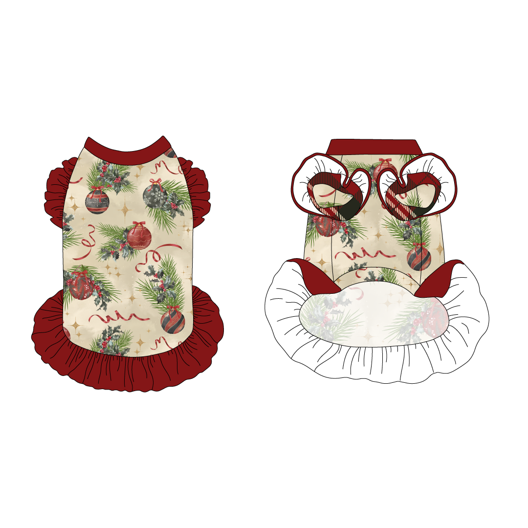 Hearthside Holiday - Heirloom Treasures - La Petite Shimmy Dress