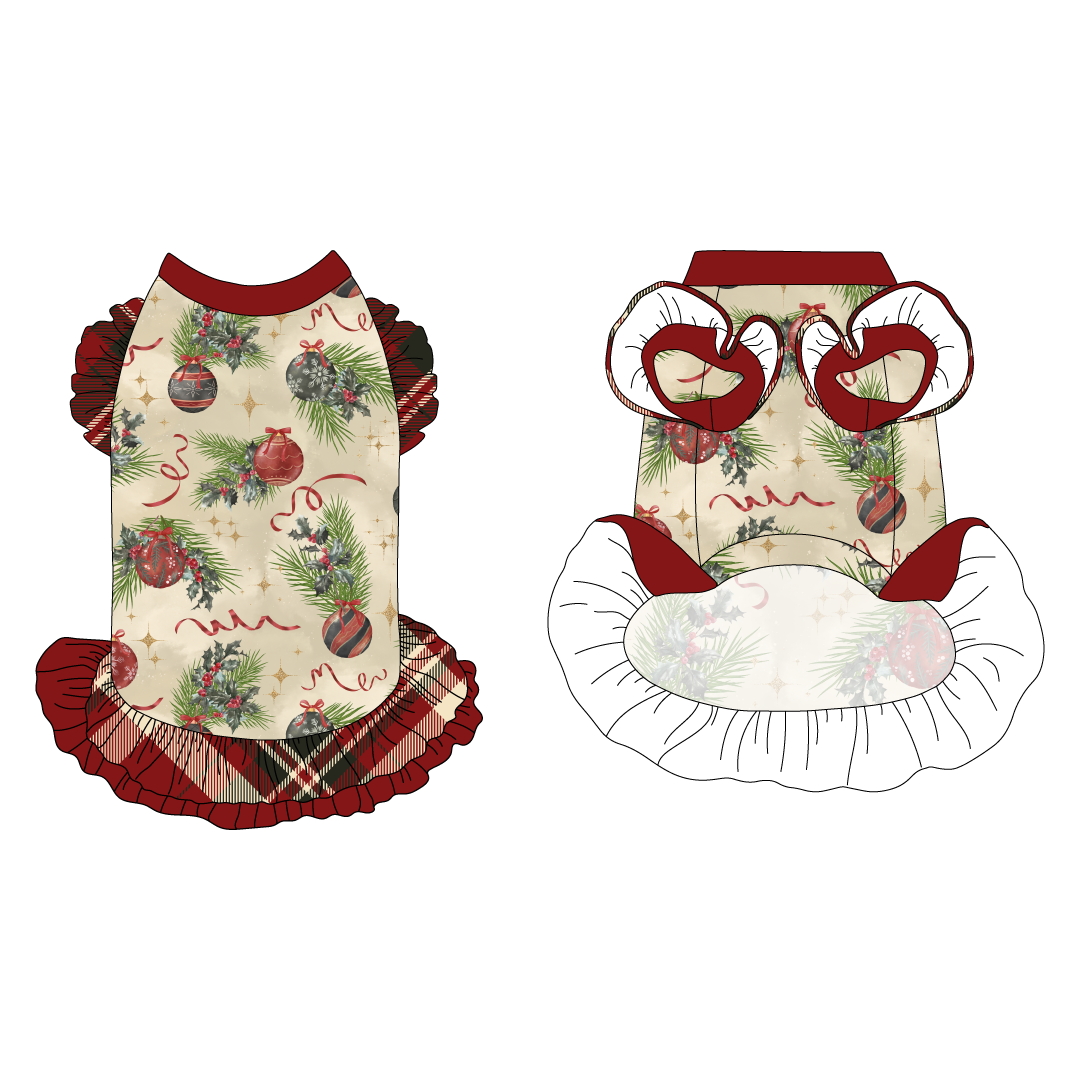 Hearthside Holiday - Heirloom Treasures - La Petite Shimmy Dress With Double Skirt