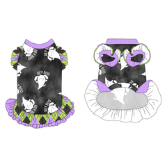 Hey Boo - La Petite Shimmy Dress With Double Skirt