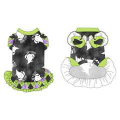 Hey Boo - La Petite Shimmy Dress With Double Skirt